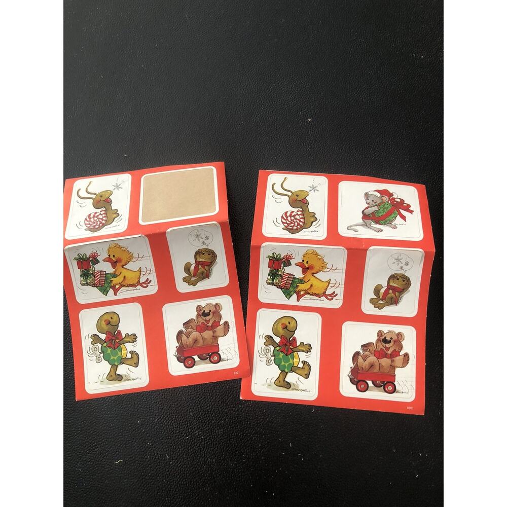 Suzy's Zoo Christmas Stickers Vintage Sheets Suzy Spafford